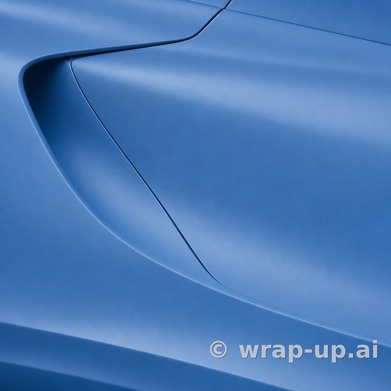 Orafol 970RA 544M Matte Indigo Blue vinyl wrap color sample