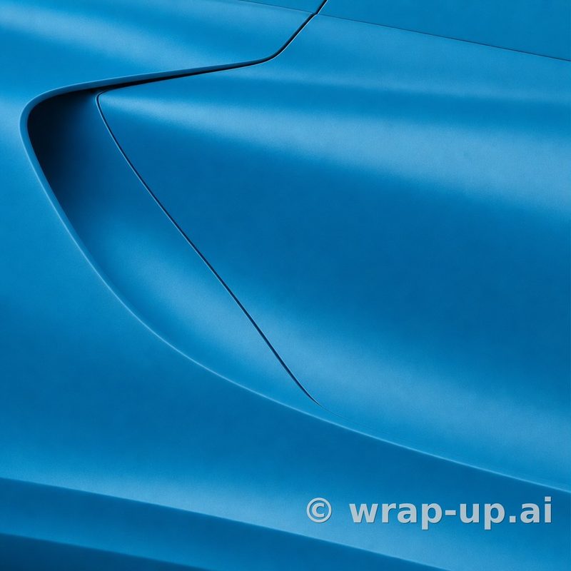 Orafol 970RA 553 Matte Lagoon vinyl wrap color sample