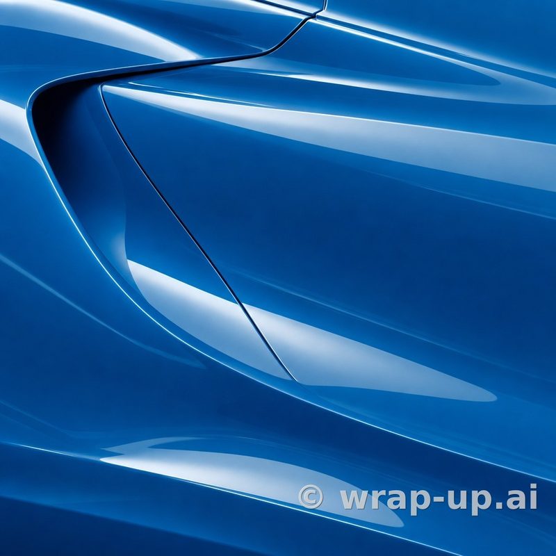 Orafol 970RA 553G Glossy Lagoon vinyl wrap color sample