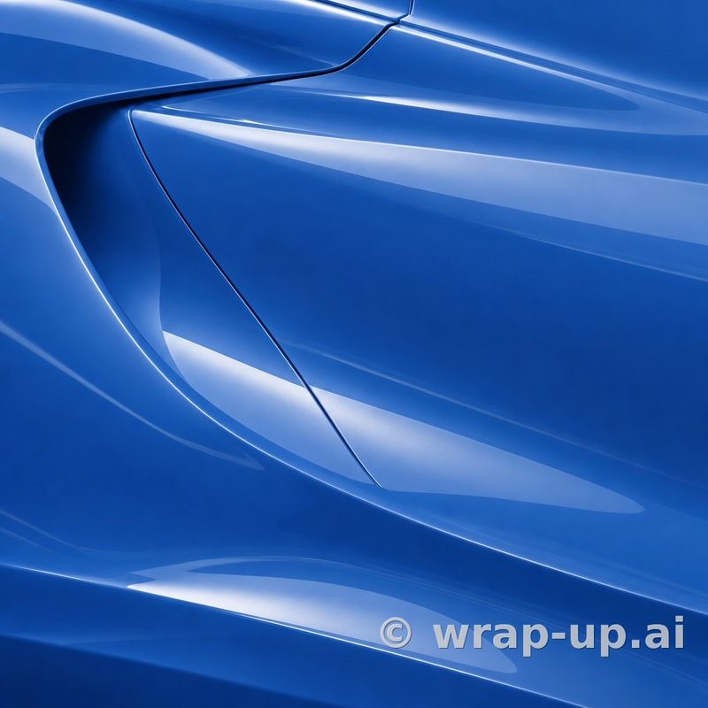 Orafol 970RA 555G Glossy Glacier Blue vinyl wrap color sample