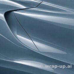 Orafol 970RA 571G Glossy Ballistic Blue vinyl wrap color sample