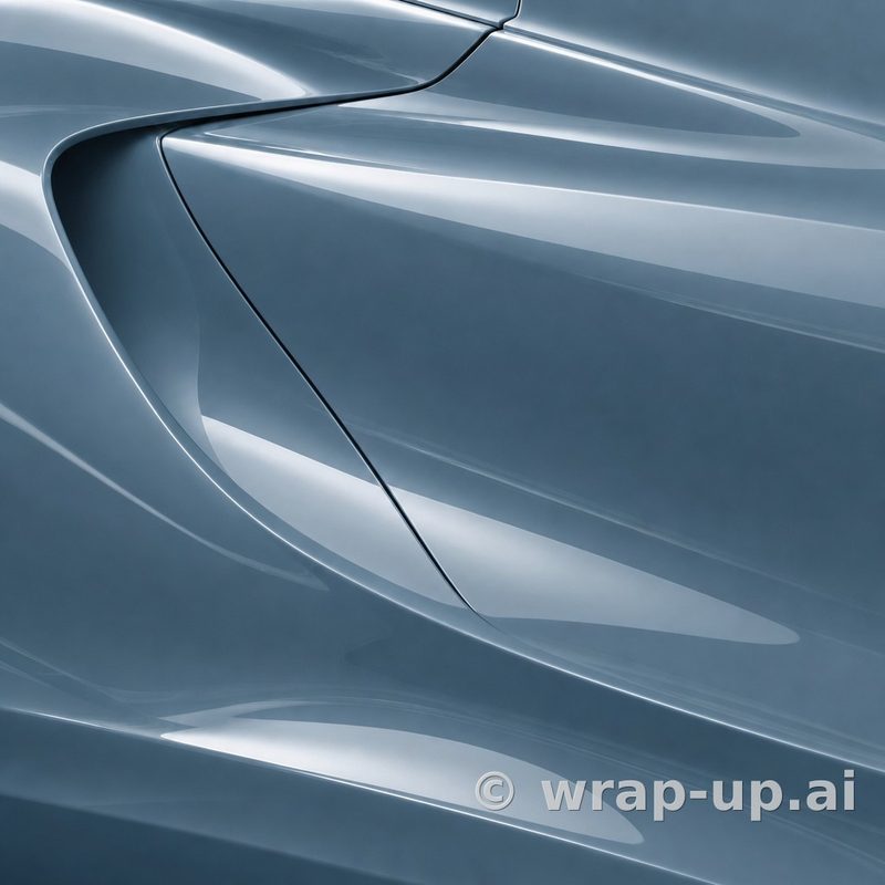 Orafol 970RA 571G Glossy Ballistic Blue vinyl wrap color sample