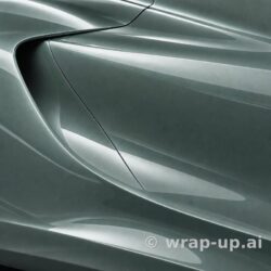 Orafol 970RA 677G Glossy Fir Tree Green Metallic vinyl wrap color sample