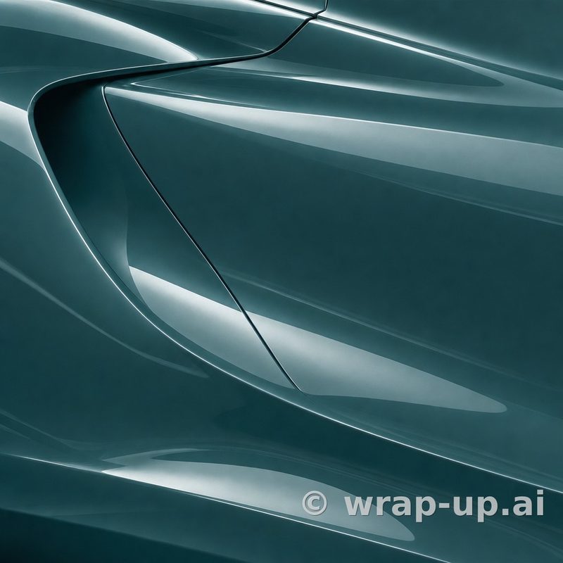 Orafol 970RA 689G Glossy Juniper vinyl wrap color sample