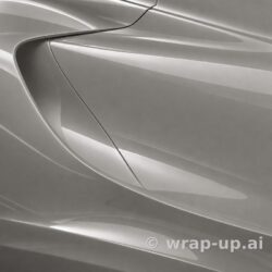 Orafol 970RA 724G Glossy Ice Grey vinyl wrap color sample