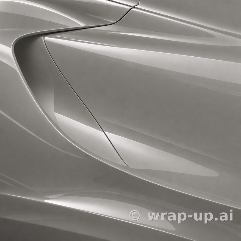 Orafol 970RA 724G Glossy Ice Grey vinyl wrap color sample