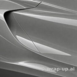 Orafol 970RA 730G Glossy Simple Grey vinyl wrap color sample