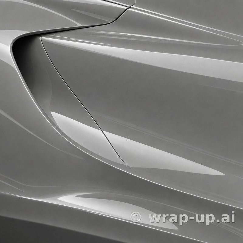 Orafol 970RA 730G Glossy Simple Grey vinyl wrap color sample
