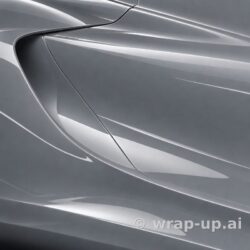 Orafol 970RA 793G Glossy Millennium Grey vinyl wrap color sample