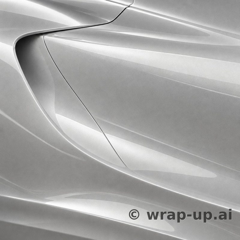 Orafol 970RA 904G glossy silver lake vinyl wrap color sample