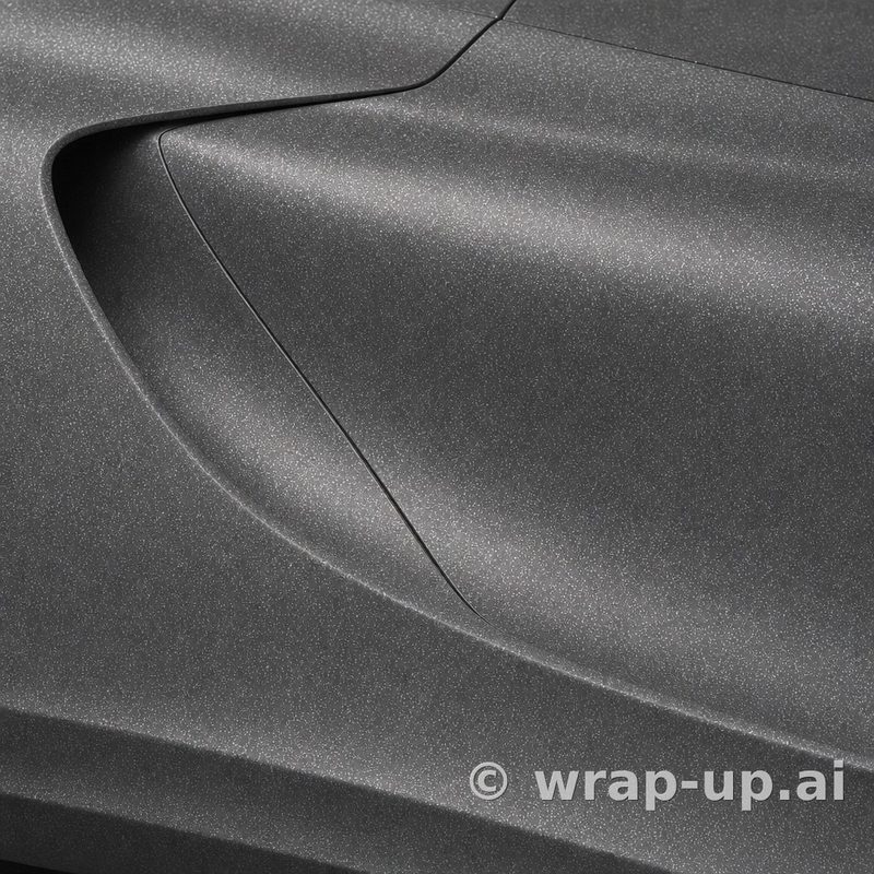 Orafol 970RA 905M Matte Black Galactic Gold vinyl wrap color sample