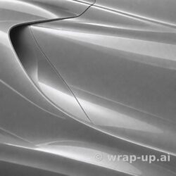 Orafol 970RA 908G glossy aluminum vinyl wrap color sample