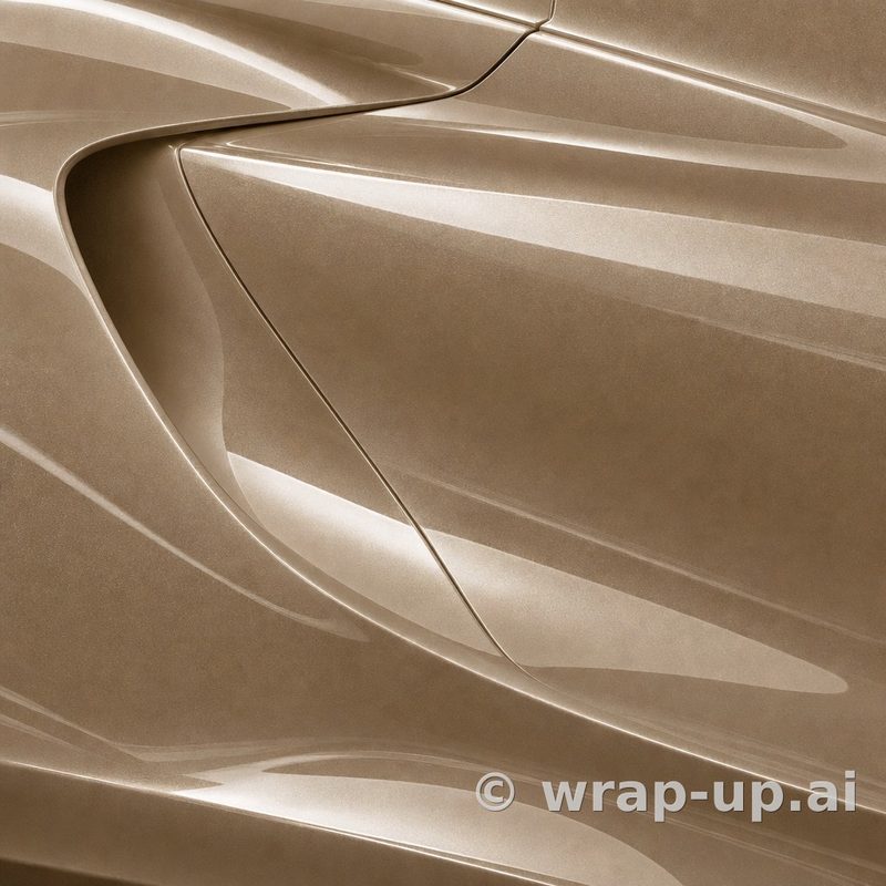 Orafol 970RA 921G glossy bronze antique vinyl wrap color sample