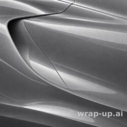 Orafol 970RA 932G glossy graphite metallic vinyl wrap color sample