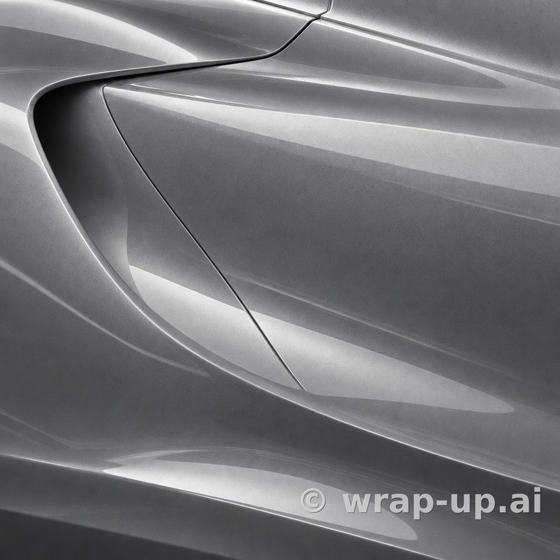 Orafol 970RA 932G glossy graphite metallic vinyl wrap color sample