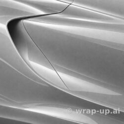 Orafol 970RA 933G glossy tin metallic vinyl wrap color sample
