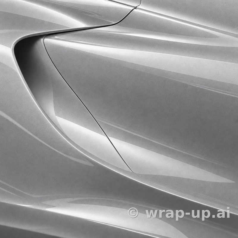 Orafol 970RA 933G glossy tin metallic vinyl wrap color sample