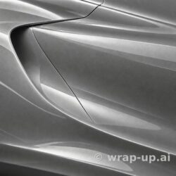 Orafol 970RA 935G glossy gray cast iron vinyl wrap color sample