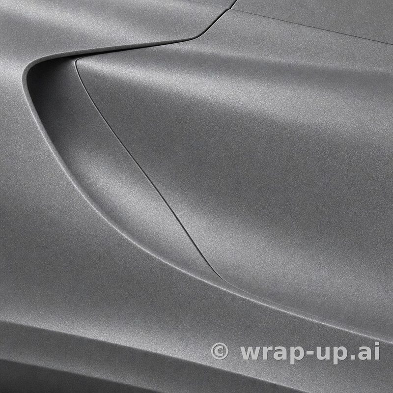 Orafol 970RA 937M Matte Charcoal Metallic vinyl wrap color sample
