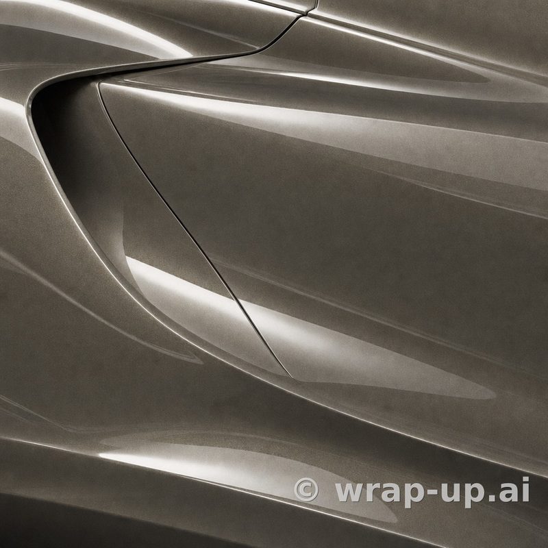 Orafol 970RA 974G glossy orient brown metallic vinyl wrap color sample