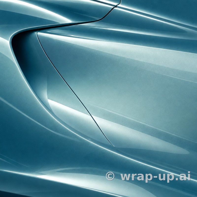 Orafol 970RA 988G glossy green blue vinyl wrap color sample
