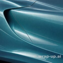 Orafol 970RA 989G glossy turquoise lavender vinyl wrap color sample