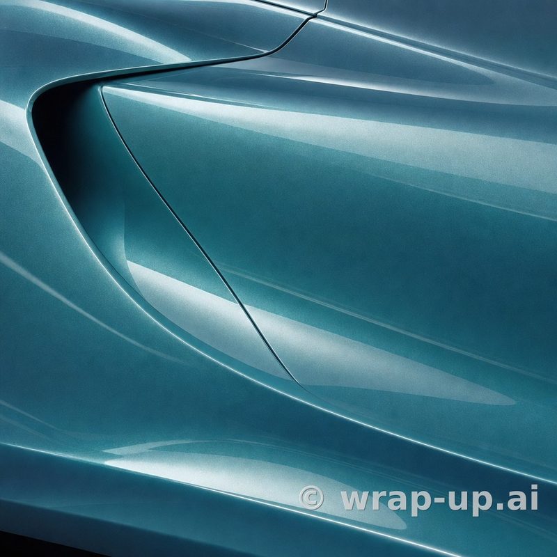 Orafol 970RA 989G glossy turquoise lavender vinyl wrap color sample