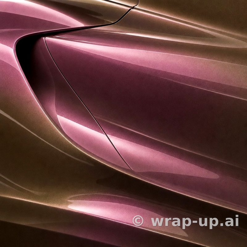 Orafol 970RA 990G glossy aubergine bronze vinyl wrap color sample