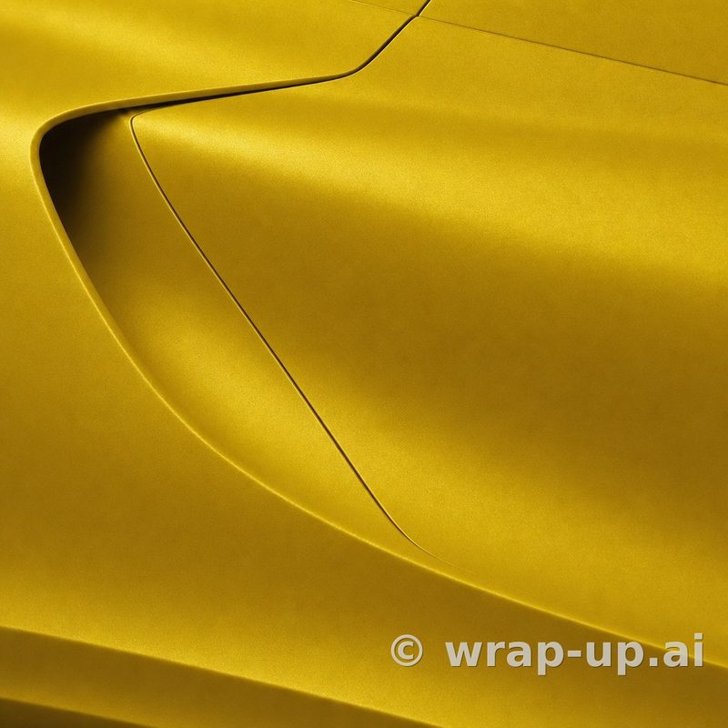 Orafol 970RA 995M Matte Divine Gold vinyl wrap color sample