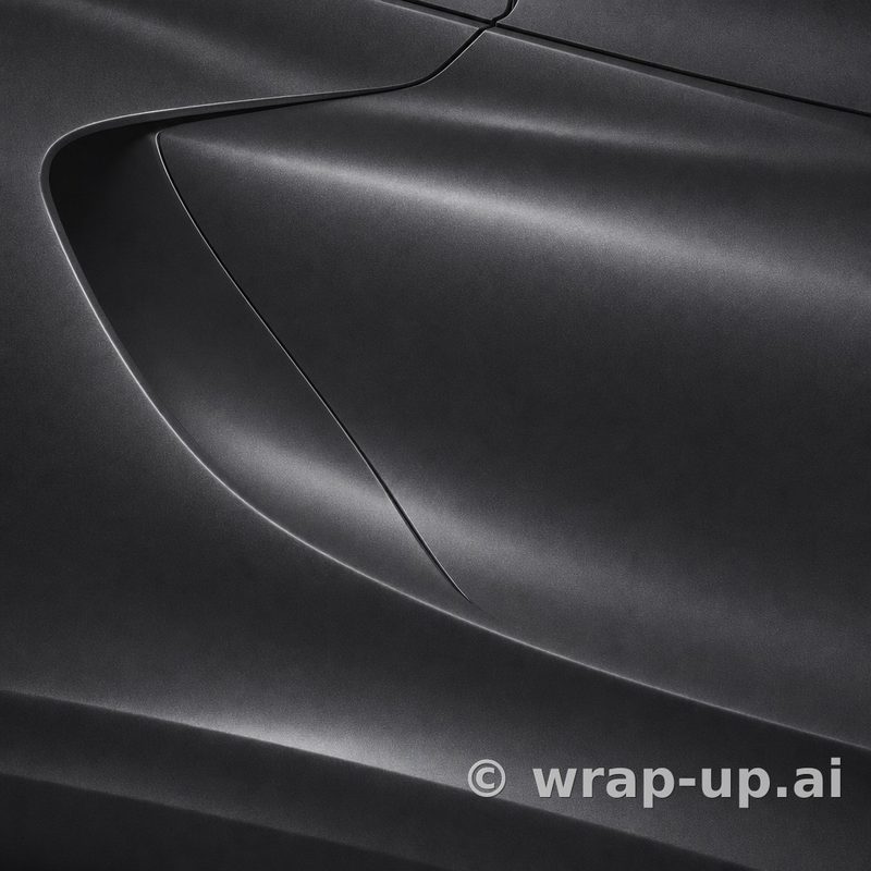 Avery SW900 854 Metallic Dark Grey vinyl wrap color sample