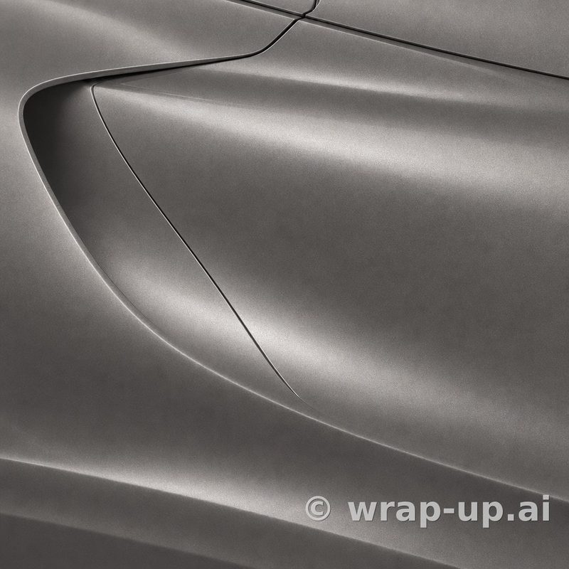 Avery SW900 828 Metallic Spy Grey vinyl wrap color sample