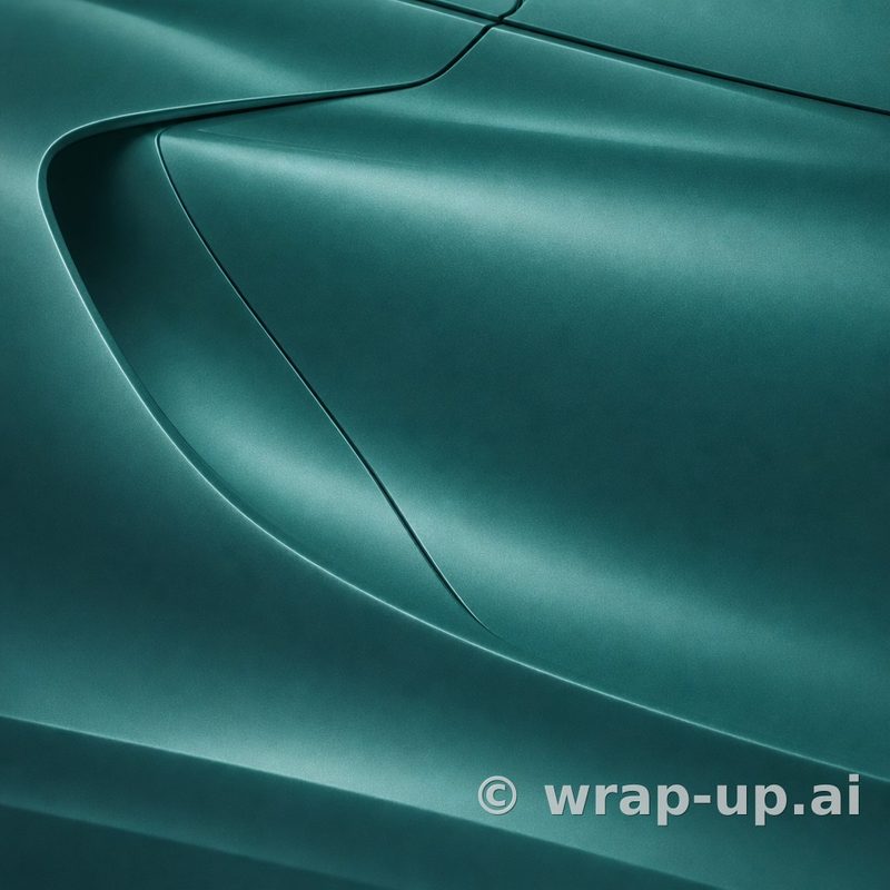 Avery SW900 716 Satin Cool Teal vinyl wrap color sample