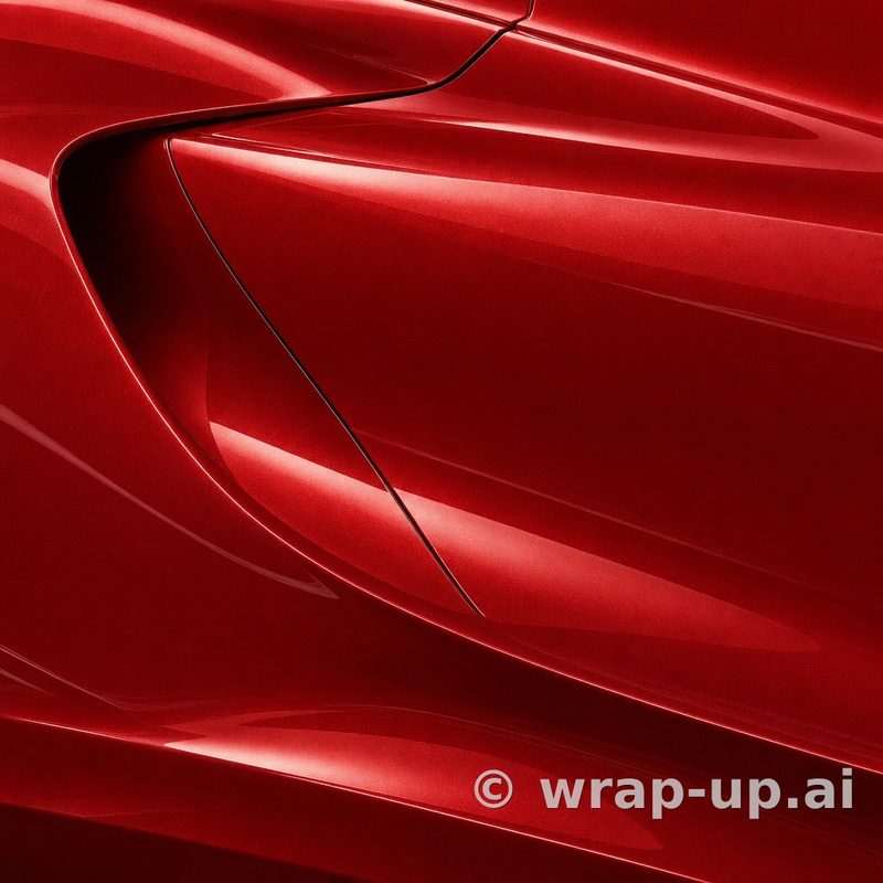 Avery SW900 401 Metallic Pure Red vinyl wrap color sample