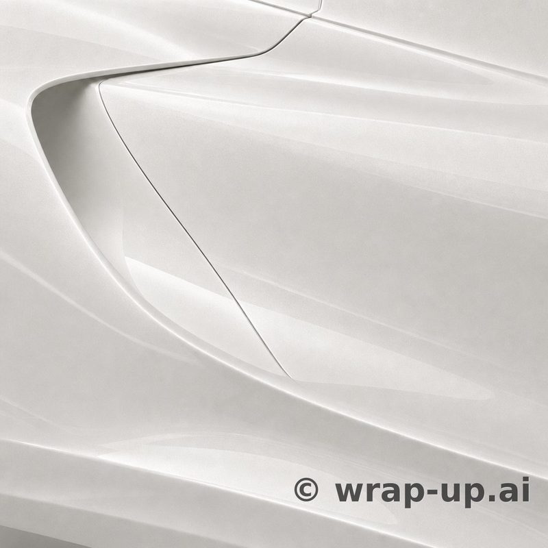 Avery SW900 110 Gloss Pearl White Snow vinyl wrap color sample