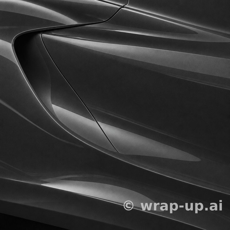 Avery PrismaPro 191 Gloss Obsidian Black vinyl wrap color sample