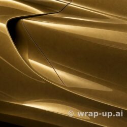 Avery PrismaPro 215 Gloss Metallic Gold vinyl wrap color sample