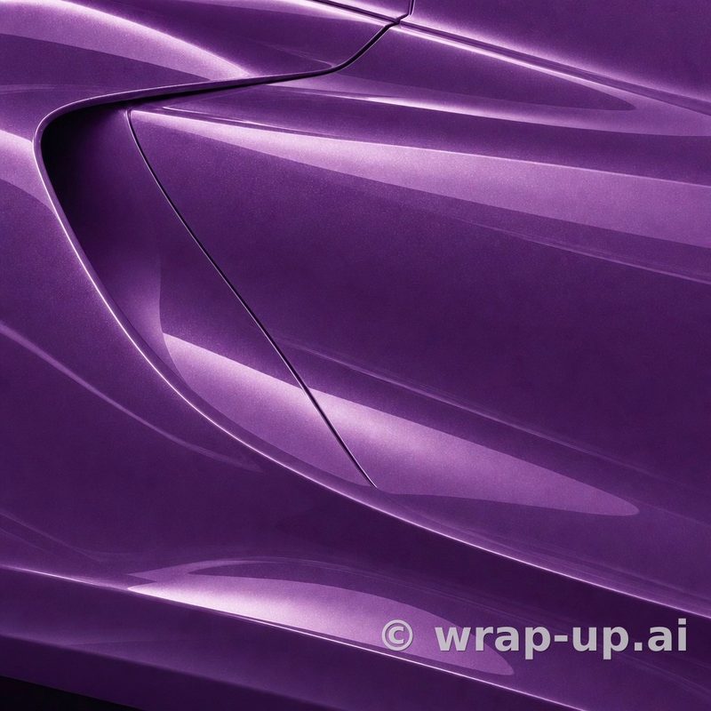 Avery PrismaPro 566 Gloss Metallic Purple vinyl wrap color sample