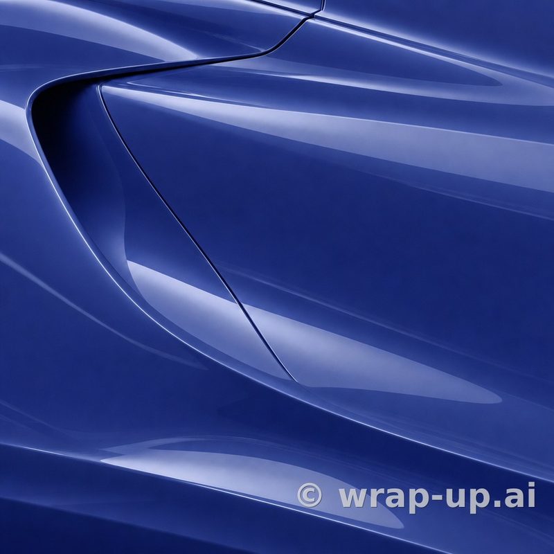 Avery PrismaPro 681 Gloss Dark Blue vinyl wrap color sample
