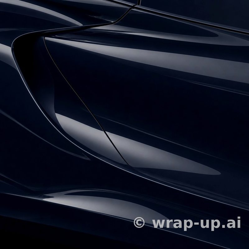 Inozetek PPF DPPF-SQ102NV-D SQ Navy colored paint protection film sample