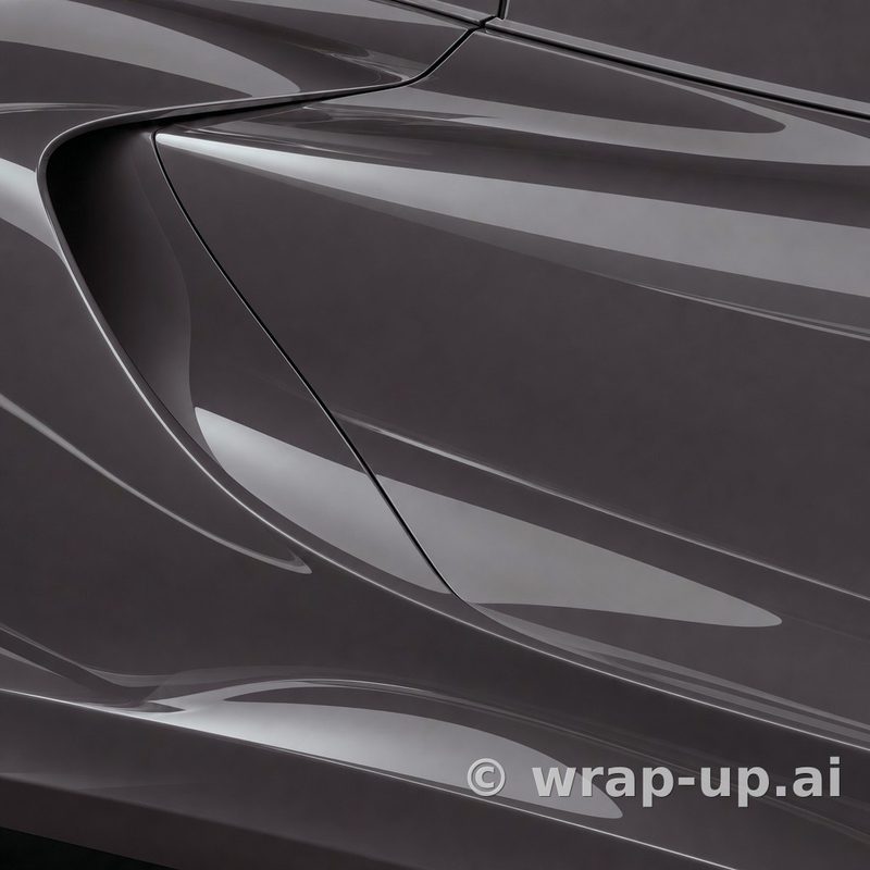 Inozetek PPF DPPF-STAPLE-D Staple Grey colored paint protection film sample