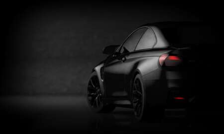 Banner mat zwart BMW