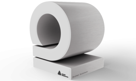 Geborsteld aluminium