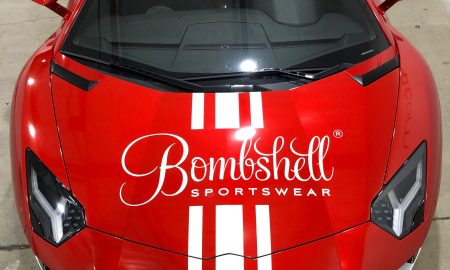 Lamborghini Aventador Bombshell advertising wrap 49