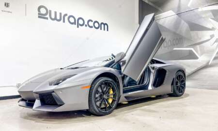 Lamborghini aventador carwrap 3M Matt Dark Grey