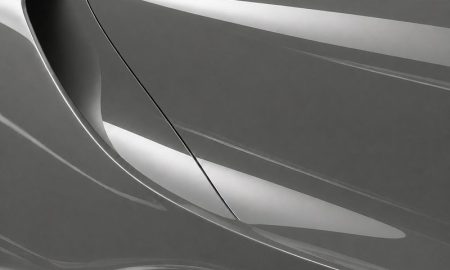 Inozetek PPF DPPF703 Gloss Cement Grey colored paint protection film sample