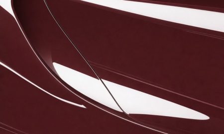 Inozetek PPF DPPF711 Liquid Metallic Dragon Blood Red colored paint protection film sample