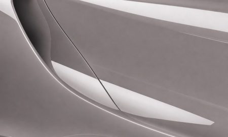 Inozetek PPF DPPF716 Iridescent Redstone Grey colored paint protection film sample