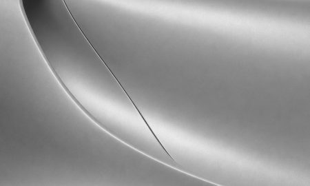 Inozetek PPF DPPF805 Liquid Metallic Star Silver colored paint protection film sample