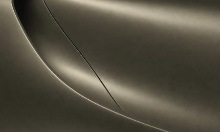 Inozetek PPF DPPF813 Satin Liquid Metallic Titanium colored paint protection film sample