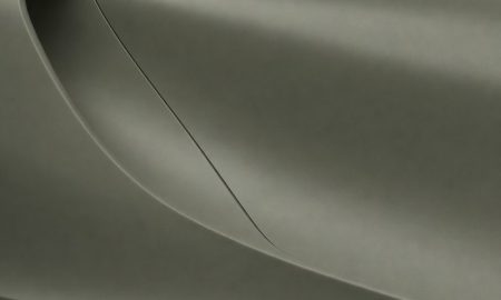 Inozetek PPF DPPF818 Frozen Matte Shark Gray colored paint protection film sample